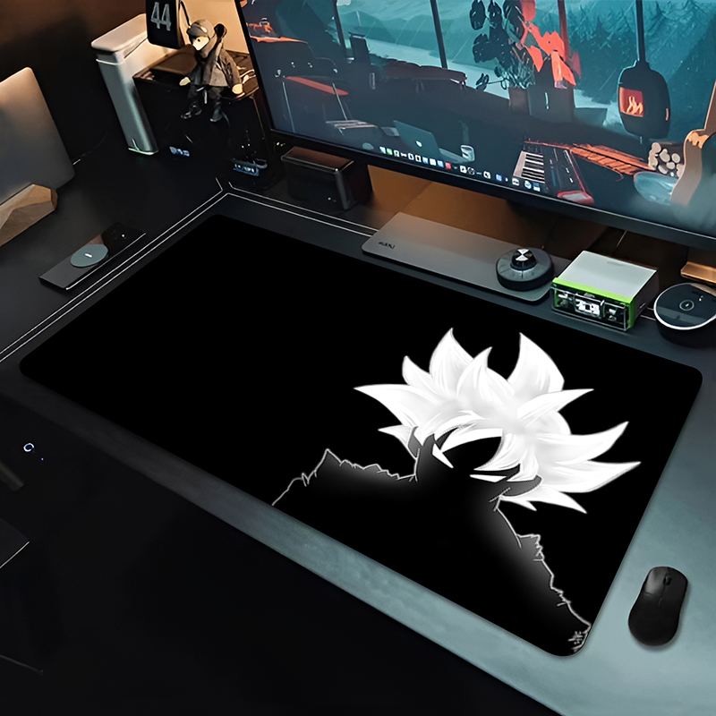 Gaming Pc Equipment - DBZ Black Anime Mouse Pad Dragon
