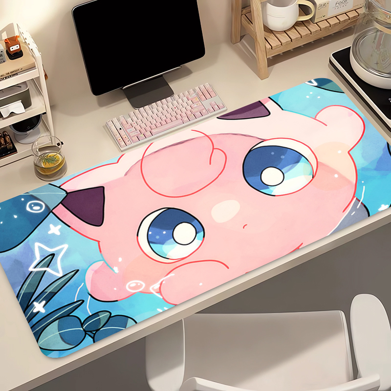 Gaming Pc Equipment - Anime Mouse Pad 90x40cm Pokemon Jigglypuff