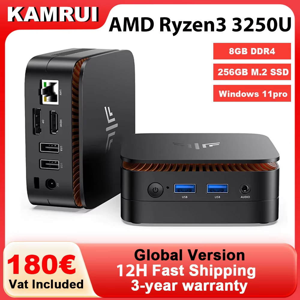 Pc Gaming Amd Ryzen 7 - KAMRUI Mini PC AMD R3 3250U