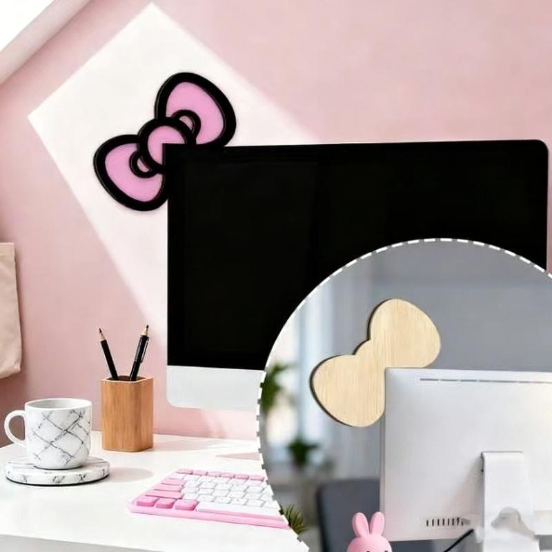 New 1/2Pcs Wooden Bowknot PC A - Pc Gaming Kawaii review and price