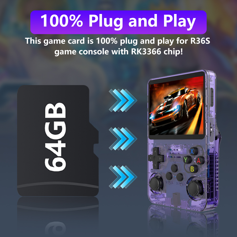 64GB Game Card for R36S Game C - Pc Gaming Emulator review and price