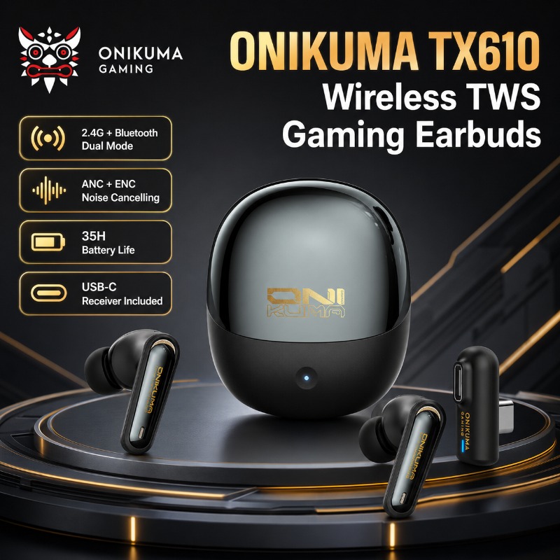 ONIKUMA TX610 Wireless Gaming  - Pc Gaming Earbuds review and price