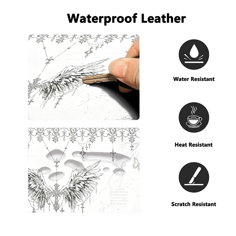Leather Mousepad Black White A - Gaming Pc Equipment review and price