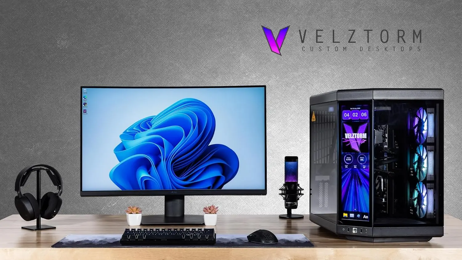 Velztorm LCD Black Praetix Cus - Pc Gaming Y70 review and price