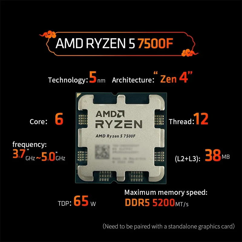 AMD Ryzen 5 7500F 3.7GHz 6-Cor - Pc Gaming New review and price