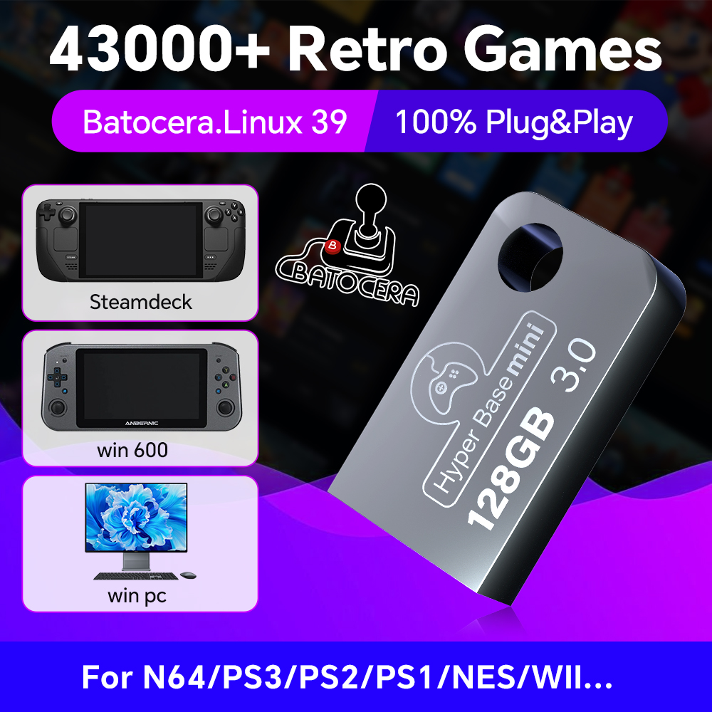 Batocera 128G USB Flash Drive  - Pc Gaming Emulator review and price