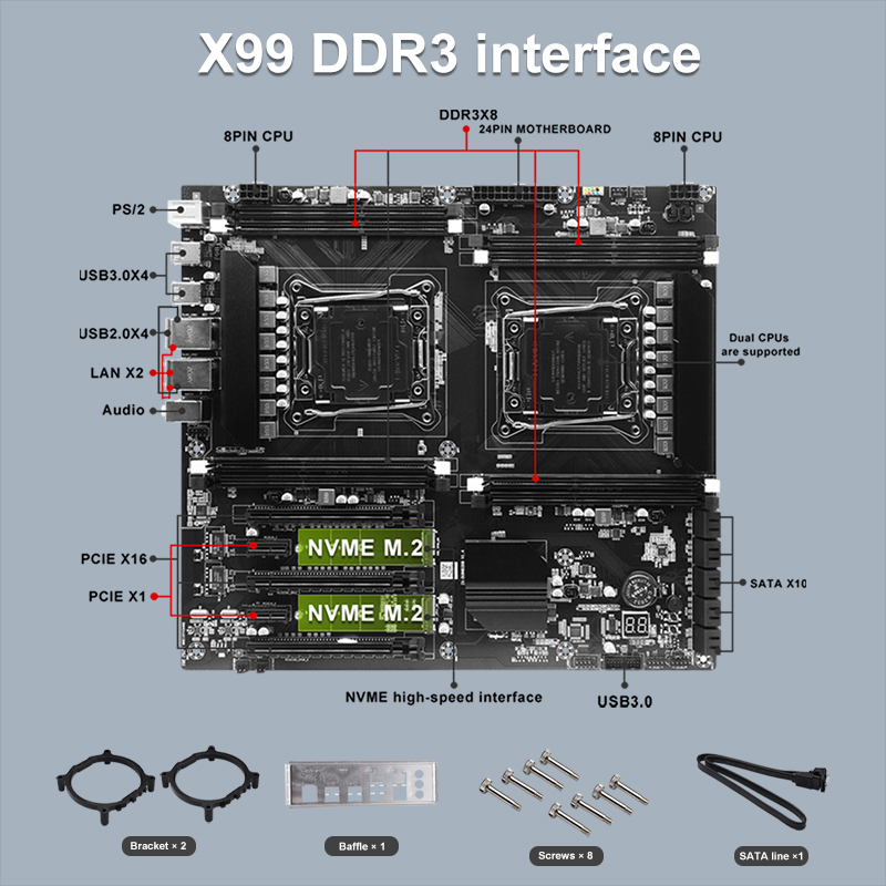 X99 Dual-socket Cpu Motherboar - Pc Gaming Xeon review and price