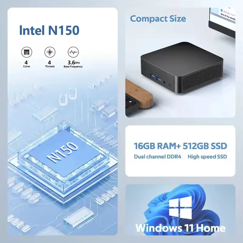 2026 Intel N150 Mini PC Portab - Pc Gaming Amd Ryzen 7 review and price
